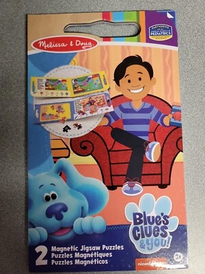 Melissa & Doug Blue's Clues & You! Rompecabezas magnéticos para llevar 2X 15 piezas Foto 1 de 2