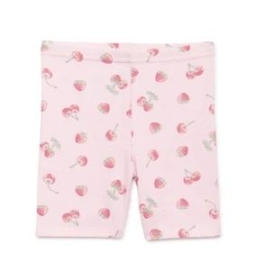 Garanimals Baby Girls Bike Shorts Pink With Cherries Size 12M New - Picture 1 of 3