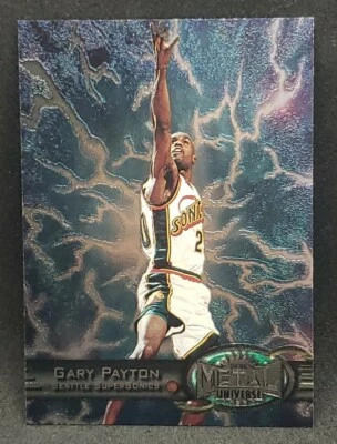 1997-98 Metal Universe #63 Gary Payton Seattle SuperSonics! ▪︎J152 - Image 1 of 2
