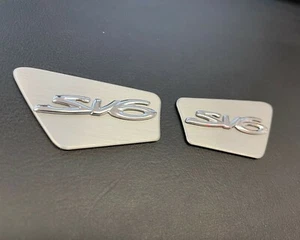 INTERIOR FRONT DOOR HANDLE INSERT BADGE FOR HOLDEN VF SV6 COMMODORE - Picture 1 of 5