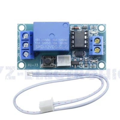 12V 1-Channel Latching Relay Module with Touch Bistable Switch MCU Control U-S-A - Image 1 of 4