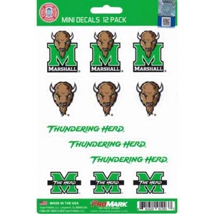 Marshall Thundering Herd Mini Decals - 12 Pack - Picture 1 of 1