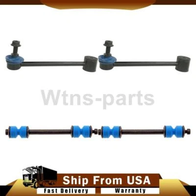 4x Kit de eslabones de barra estabilizadora delantera trasera para Chevrolet Avalanche 1500 2002-2006 5,3 L Foto 1 de 4