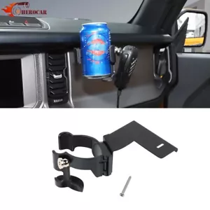 Inner Black Front Dash Console Cup Holder Phone Mount For Ford Bronco 2021-2025 - Imagen 1 de 10