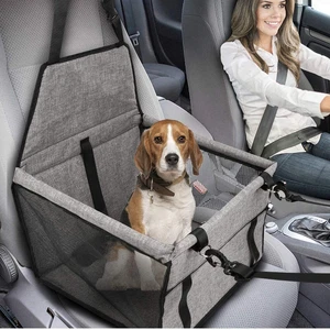 Hunde Autositz für Rücksitz und Vordersitz für kleine mittelgroße Hunde faltbar - Bild 1 von 7