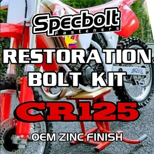 Specbolt Restoration Bolt Kit For Honda CR125 Fasteners ORIGINAL ZINC CR 125 - Picture 1 of 7