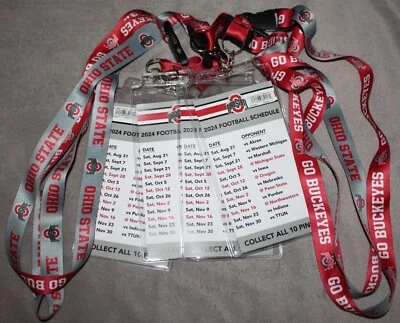 Cordón de boleto de juego de fútbol americano 4 Ohio State Buckeye National Championship 2024 OSU Foto 1 de 3