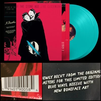 QUEENS OF THE STONE AGE Like Clockwork LP Aqua Vinyl SEALED-Kyuss Dead Weather - Image 1 of 4