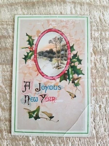 UN GIOIOSO ANNO NUOVO.CARTOLINA VINTAGE AFFRANCATA 1913*P41 - Foto 1 di 2