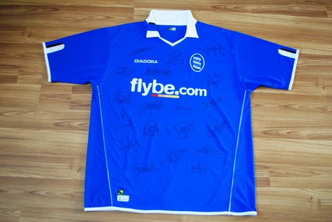 ALL PLAYERS SIGNED AUTOGRAPHS BIRMINGHAM CITY HOME FOOTBALL SHIRT 2004-2005 XXL Cover