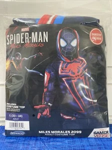 Marvel Spider-Man Miles Morales 2099 Kostüm für Erwachsene Oberteil L 32-34 Zoll Neu - Bild 1 von 2