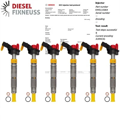 6x Einspritzdüse Injektor Mercedes Benz E S ML V6 OM642 A6420701387 A6420700587 - Bild 1 von 4