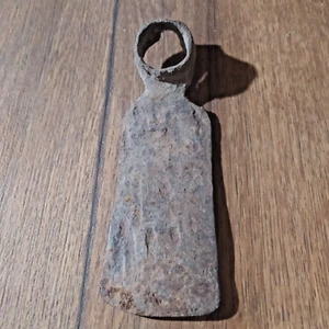 Antique 19th Century Forged Iron Grub Hoe Head Primitive Pioneer Farm Tool - Picture 1 of 10
