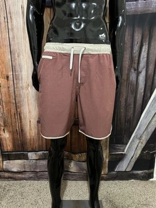 Men’s Vuori Clay Red & Tan “Banks” Active Shorts Size Large - Picture 1 of 7