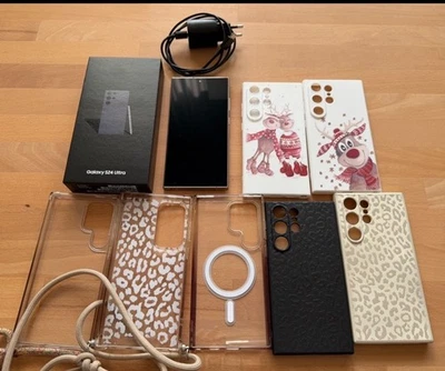 Samsung Galaxy S24 Ultra ,256GB, Titanium Violett, ohne Simlock, mit Zubehör - Bild 1 von 4