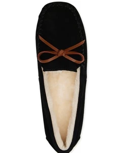 Joyspun Womens Moccasin Slipper Black Size 11 - Picture 1 of 4