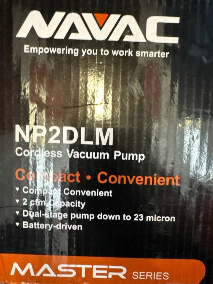NAVAC NP2DLM Cordless Vacuum Pump | Battery-Operated