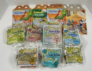 VTG McDonald's Happy Meal Toys Boxes Snow White Complete Set NEW! 3 Boxes 1992 - Picture 1 of 7