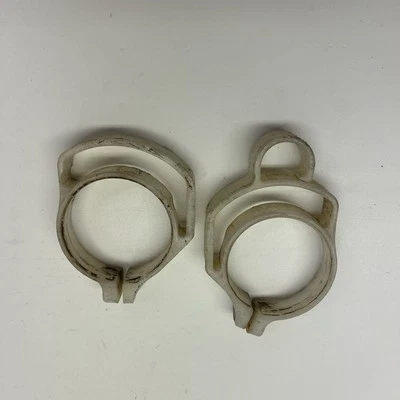 99 - 02 2000 KAWASAKI KX250 KX 250 IZQUIERDA DERECHA HORQUILLA GUÍAS OEM BLANCO 13070- Foto 1 de 4