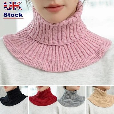 Detachable Knitted Fake Collar Windproof Turtleneck Fashion Neck Warmer