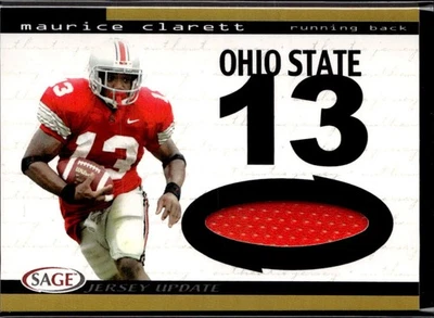 MAURICE CLARETT 2004 SAGE ROOKIE RC **GOLD** JERSEY !! 🔥🔥 OHIO STATE - Image 1 of 2