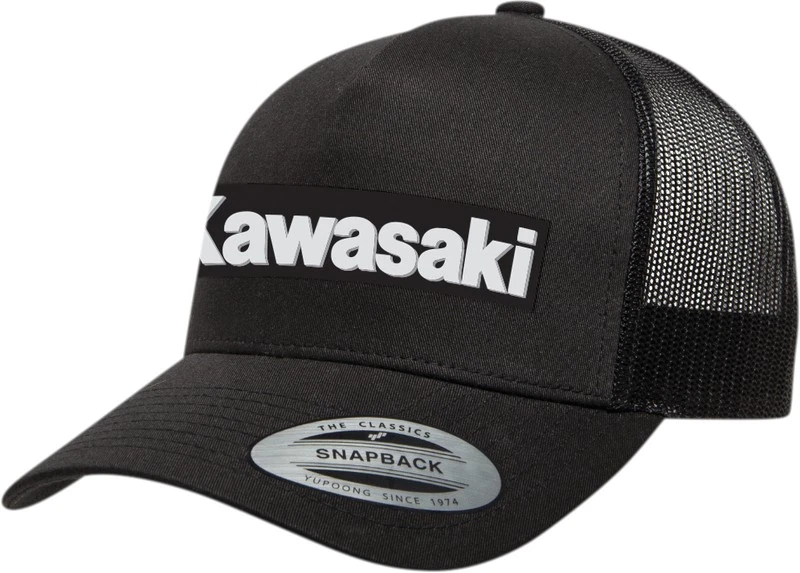 Gorra FX Kawasaki Core Snapback Malla Curvada Bill Negra 25-86102 Foto 1 de 1