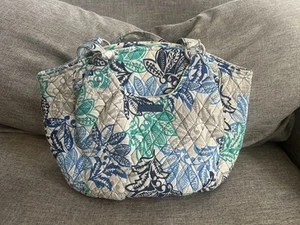 Vera Bradley Glenna Satchel Bag In Falling Flowers - Picture 1 of 7