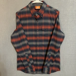 Merrell Select Wick Plaid Performance Flannel Long Sleeve Button Shirt Men Small - Picture 1 of 9