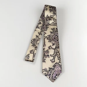 Vintage Burberrys Of London Necktie Mens 100% Silk Multicolor Paisley USA Made - Picture 1 of 7