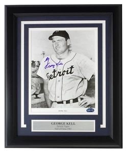 George Kell Signed Framed Detroit Tigers 8x10 Baseball Photo PSA/DNA - Picture 1 of 2