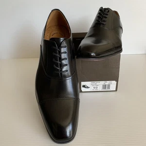 Negro Florsheim Carino Gorra Oxford Zapatos de Vestir Para Hombres 10D Formal Boda Negocios - Imagen 1 de 21
