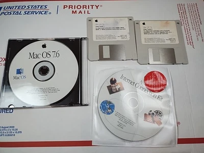 Apple Mac OS Version 7.6 install CD Macintosh Apple OS Vintage 1997 Computer  - Image 1 of 4