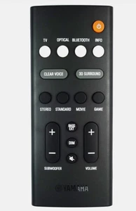 Brand New OEM Remote Control for Yamaha SR-B20A Soundbar - Picture 1 of 1