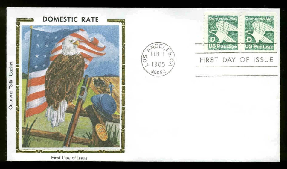 U.S. FDC #2112 Colorano "Silk" Cachet Los Angeles, CA "D Rate" - Image 1 of 1