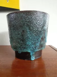 Dutch studio pottery Pieter Groeneveldt mid century lava Planter - Bild 1 von 6