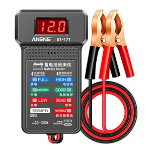 Car Battery Tester Digital Analyzer 12V Car Auto Battery Load Cranking Tester US - Foto 1 di 18