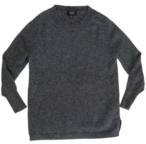 J. Rundhalspullover Damen klein 100% Kaschmir Rundhals Pullover grau 3/4 Arm - Bild 1 von 2