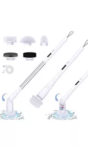 Vicmayun Scrubber Elettrico Spin, Spazzola Pulizia Doccia Senza Fili con Bianco-1 - Foto 1 di 7