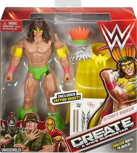 WWE Crea una figura Superstar Ultimate Warrior DJJ21 NUOVA - Foto 1 di 5