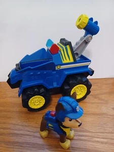 Ruedas de fricción de rescate Chase's Deluxe Rev Up vehículo paw patrulla dinosaurio con persecución - Imagen 1 de 4