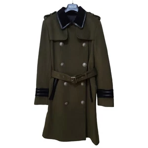 NWT The Kooples Tibetan Coat Olive Green Wool Blend Military Style Women's Sz 34 - Picture 1 of 13