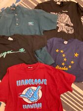 Lot of Vintage Travel T Shirts All Different Sizes 5 Items