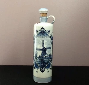 MCM Blankenheym's Disty Rotterdam Delfter Blau Brandy Flasche Holland 50er/60er Jahre - Bild 1 von 9
