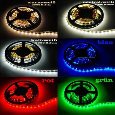 LED Streifen Strip 12V, IP68 (Wasserdicht), 60LED/m, 5m - Bild 1 von 4