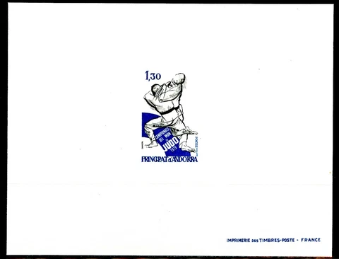 Andorra Proof Luxury Proof Yvert 281 Champoinnats Of Monde Judo Suit 1979 Cover