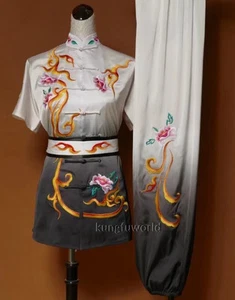 Embroidery Performance Kung fu Tai chi Uniform Martial arts Changquan Suit - Picture 1 of 10