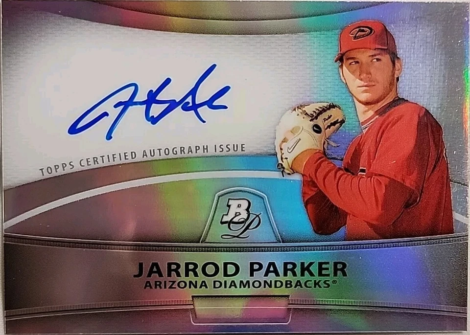 Tarjeta Diamondbacks Jarrod Parker 2010 Bowman Platinum #BPA-JP refractor automático Foto 1 de 4