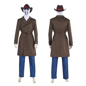 Cosplay Watchmen Rorschach Hood Jacket Hat Pant Costume Halloween Superhero Suit - Picture 1 of 10