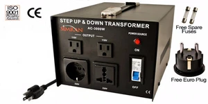Simran Ac-3000 Watt Step Up down Voltage Converter Transformer 110v 220v 3000 W - Picture 1 of 6