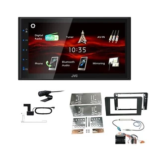 JVC Bluetooth 2DIN DAB+ Autoradio für Audi A3 2006-2012 schwarz Teilaktiv - Bild 1 von 5
